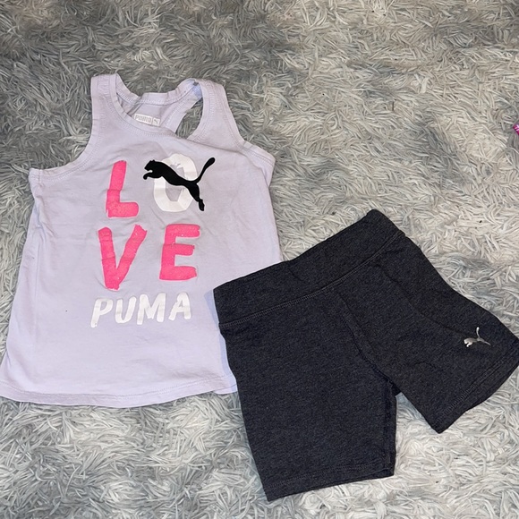 ❌SOLD❌Puma Little Girls' Shirt and Short Set - Picture 2 of 7